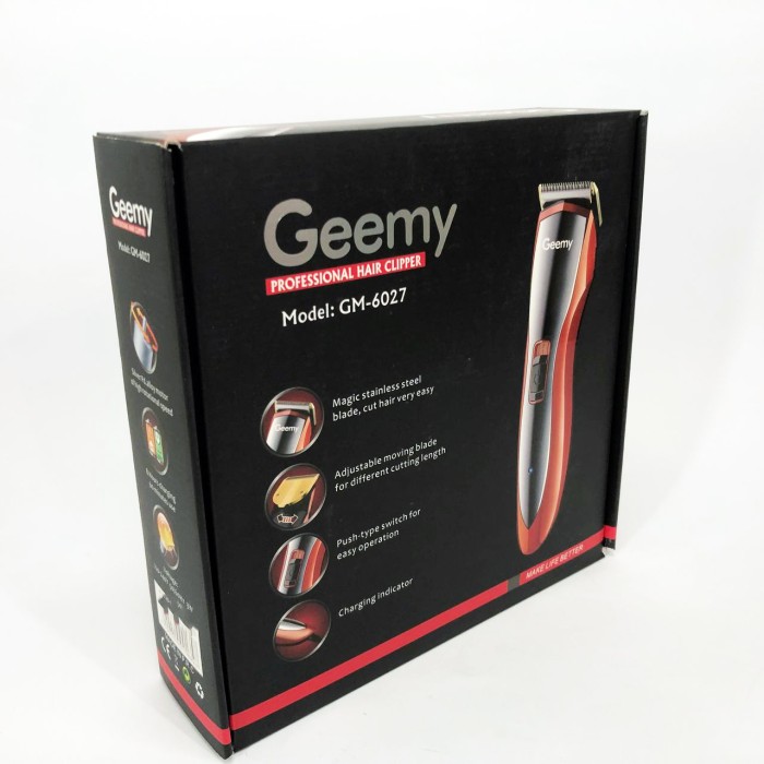 Професійна електрична машинка для стрижки Pro Gemei GM-6027, Машинка для стрижки волосся бездротова VT-56