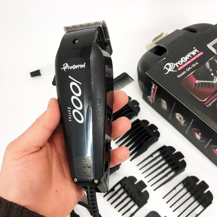 Набір машинок для стрижки Gemei GM-1016 Pro, Набір для видалення волосся із зарядним пристроєм FZ-22