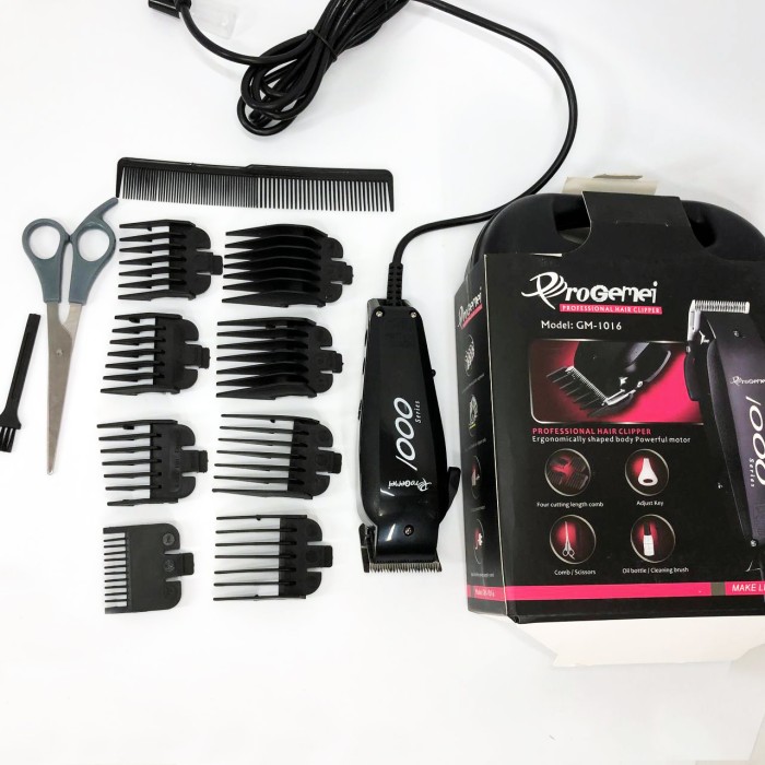 Набір машинок для стрижки Gemei GM-1016 Pro, Набір для видалення волосся із зарядним пристроєм FZ-22