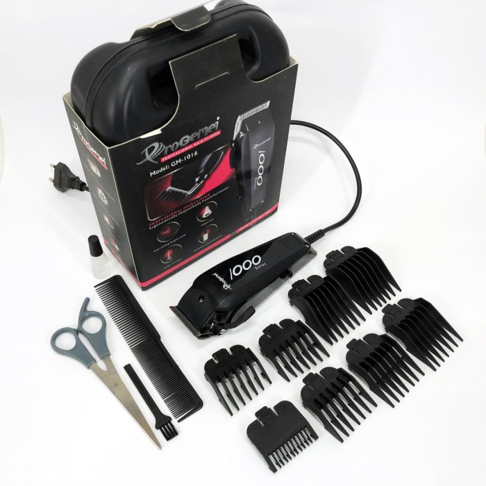 Професійний тример з набором насадок Gemei, Машинка для стрижки волосся потужна, Тример для скронь ZF-69
