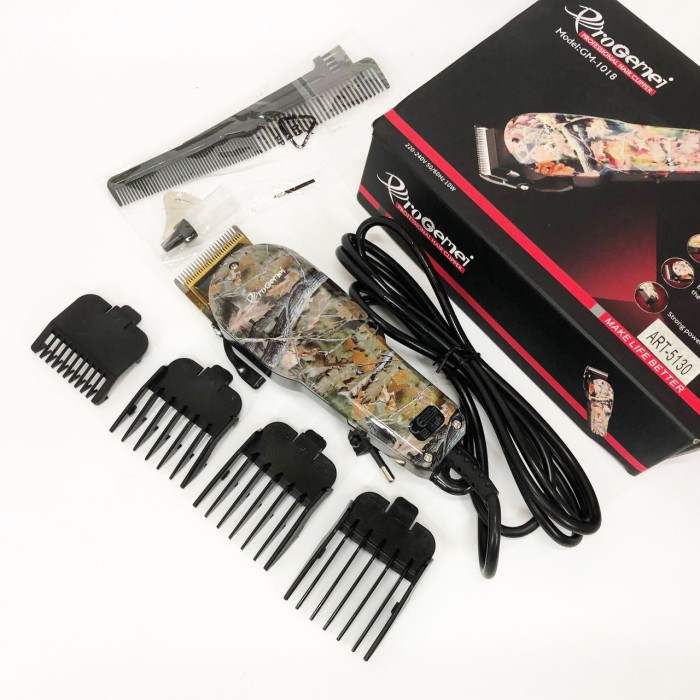 Професійний тример з набором насадок, Багатофункціональний тример для стрижки волосся і бороди KD-33