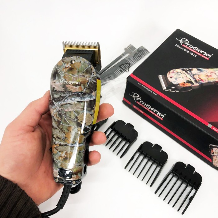 Професійний тример з набором насадок, Багатофункціональний тример для стрижки волосся і бороди KD-33