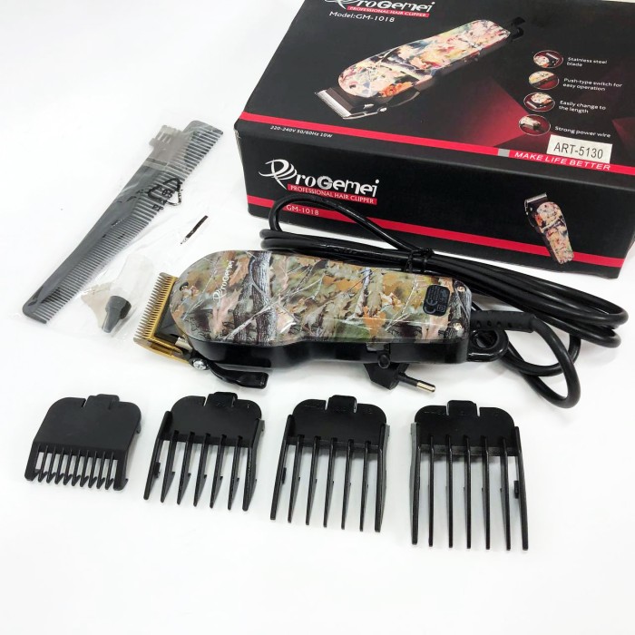 Професійний тример з набором насадок, Багатофункціональний тример для стрижки волосся і бороди KD-33