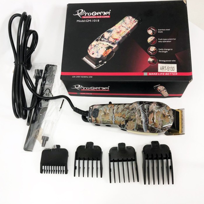 Професійний тример з набором насадок, Багатофункціональний тример для стрижки волосся і бороди KD-33