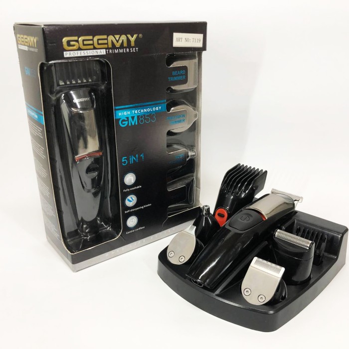 Бездротові машинки для стрижки легкі Geemy, Професійний бездротовий тример, Миюча машинка для стрижки YB-91