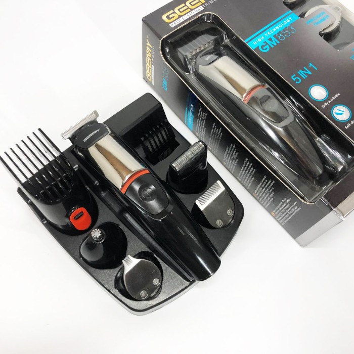 Професійна машинка для гоління голови Geemy GM-853, Машинка для стрижки GD-402 посіченого волосся