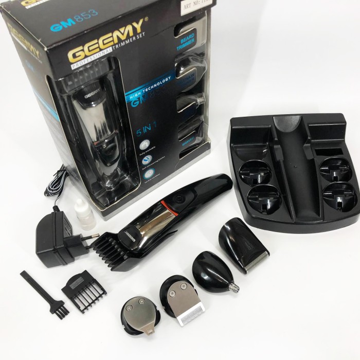 Професійна машинка для гоління голови Geemy GM-853, Машинка для стрижки GD-402 посіченого волосся