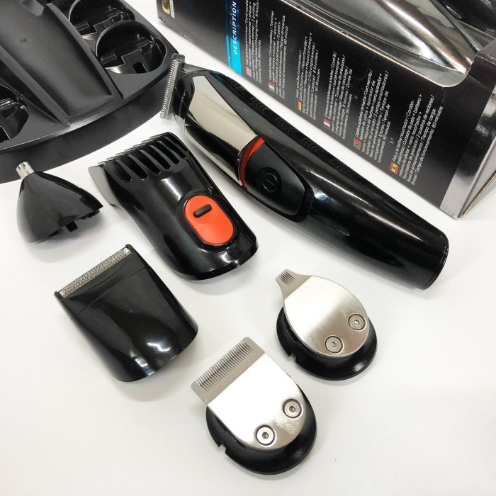 Тример для стрижки волосся потужний Geemy GM-853, Тример для скронь Машинка стрижки волосся хороша JI-89