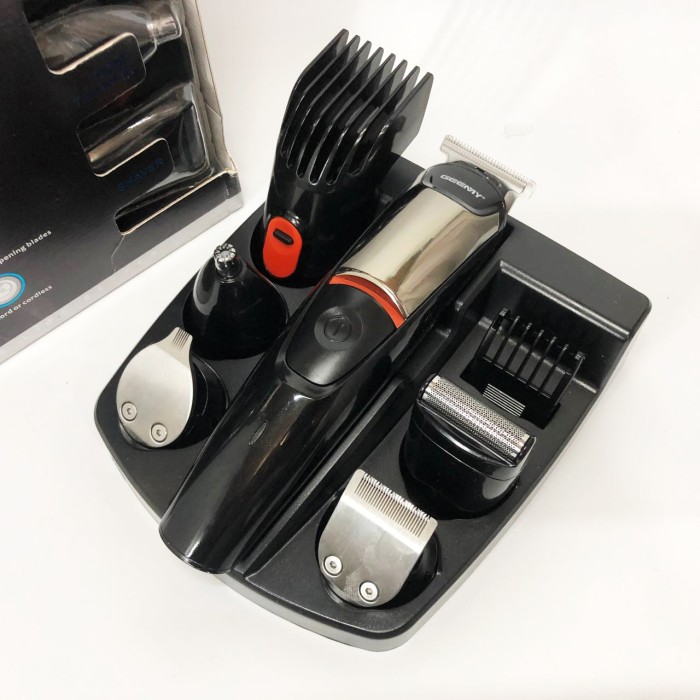 Тример для стрижки волосся потужний Geemy GM-853, Тример для скронь Машинка стрижки волосся хороша JI-89