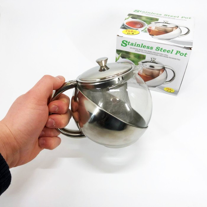 Заварники для чаю та кави UNIQUE UN-1162 0.75 л, Чайник для заварювання скляний якісний на кухню SH-64