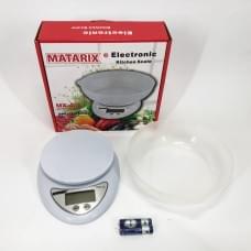 Електричні кухонні ваги Matarix MX-407 5 кг, Кухонні ваги для продуктів домашні, Кухонні TG-134 ваги міні