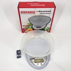 Кухонні електронні ваги для зважування продуктів Matarix MX-407 5 кг, Мірні ваги UK-418 для кухні