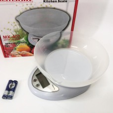 Кухонні ваги зі знімною місткою чашею Matarix, Електронні ваги для продуктів для кулінара UB-48