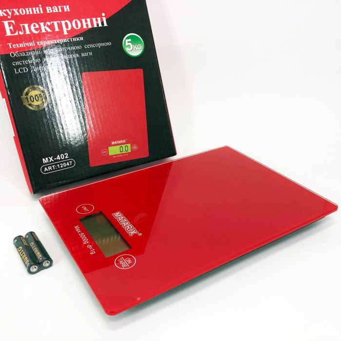 Ваги кулінарні для кухні, Кухонні ваги з РК-дисплеєм, Ваги кухонні акумуляторні звичайні KJ-83