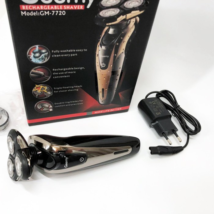 Бритва для вологого видалення волосся Gemei, Професійна бритва для чоловіків, Бритви електричні NO-90