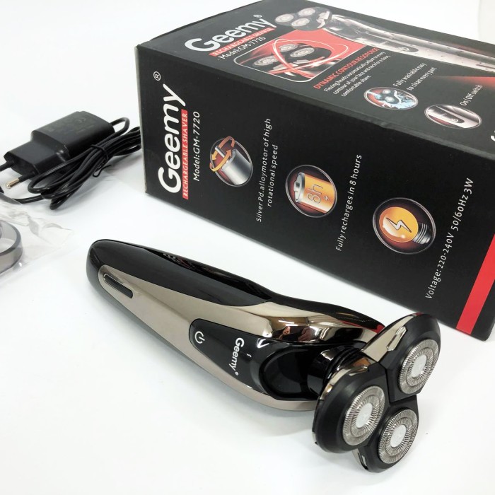 Бритва для вологого видалення волосся Gemei, Професійна бритва для чоловіків, Бритви електричні NO-90