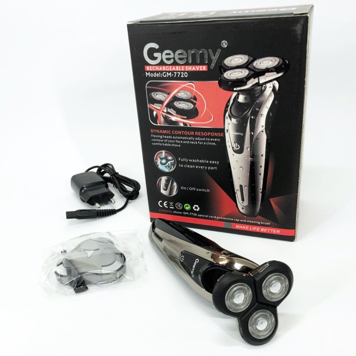 Бритва для вологого видалення волосся Gemei, Професійна бритва для чоловіків, Бритви електричні NO-90