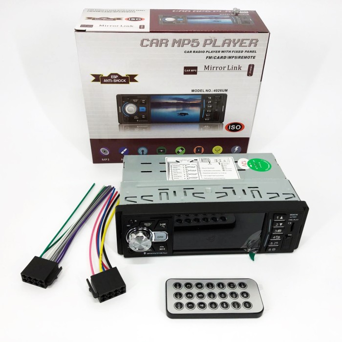 Магнітола для автомобіля з Bluetooth MP5 4026UM, Автомобільна магнітола PK-475 1din штатна