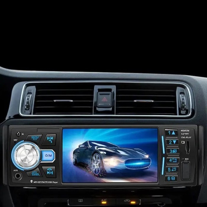 Магнітола для автомобіля з Bluetooth MP5 4026UM, Автомобільна магнітола PK-475 1din штатна