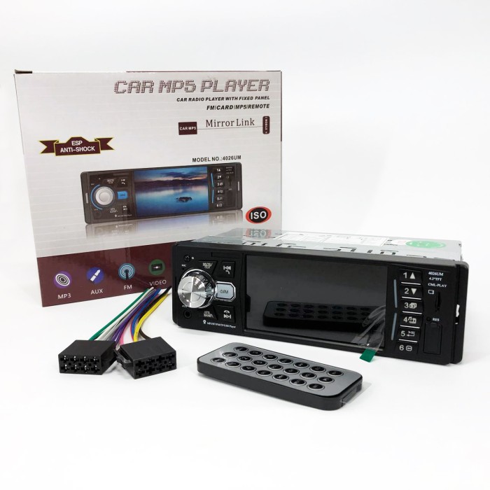 Магнітола для автомобіля з Bluetooth MP5 4026UM, Автомобільна магнітола PK-475 1din штатна