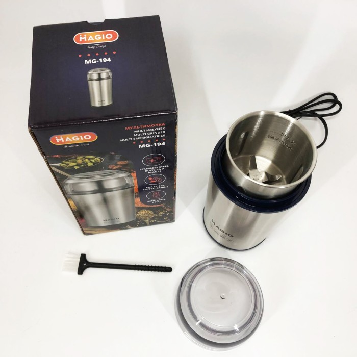 Кавомолка роторна для подрібнення кавових зерен MAGIO MG-194 200 Вт, Кавомолка електрична найкраща RY-51