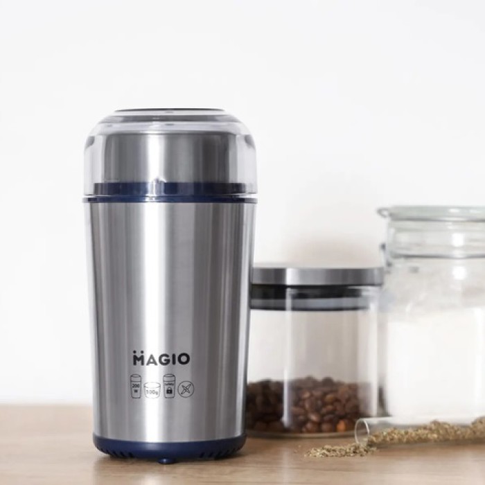 Кавомолка роторна для подрібнення кавових зерен MAGIO MG-194 200 Вт, Кавомолка електрична найкраща RY-51