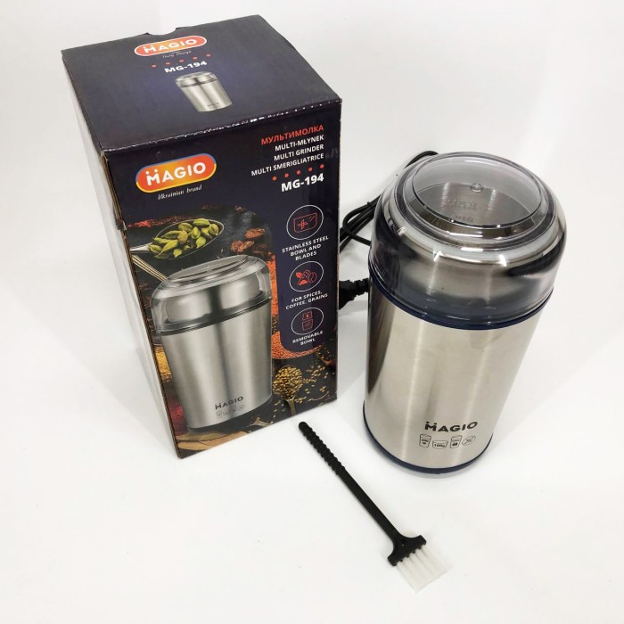 Кавомолка роторна для подрібнення кавових зерен MAGIO MG-194 200 Вт, Кавомолка електрична найкраща RY-51