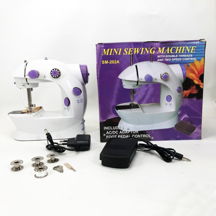 Електрична міні-швейна машинка з безшумною роботою, Швейна машина підшивочна, Електрична швейна машинка OQ-53