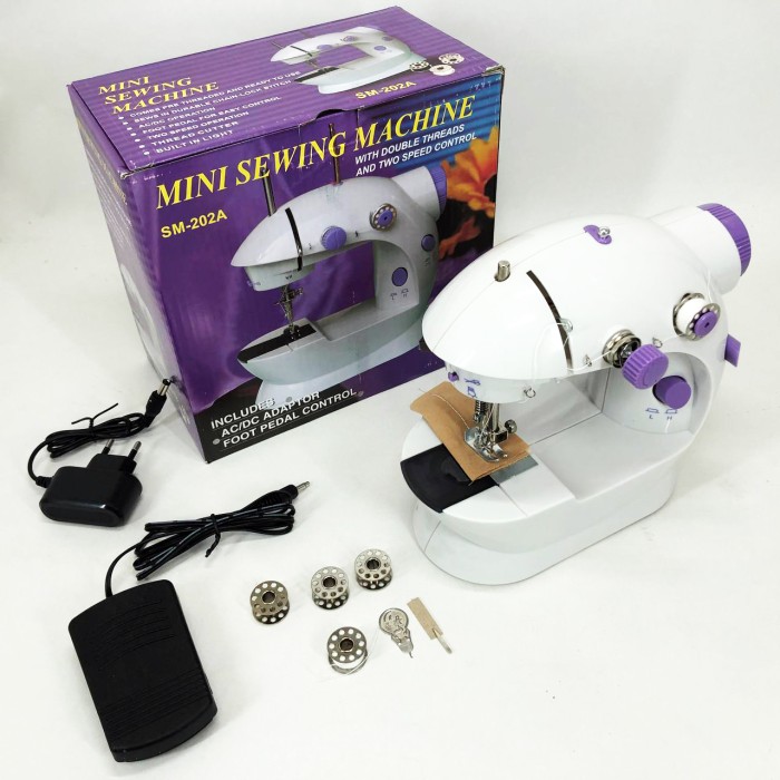 Електрична міні-швейна машинка з безшумною роботою, Швейна машина підшивочна, Електрична швейна машинка OQ-53