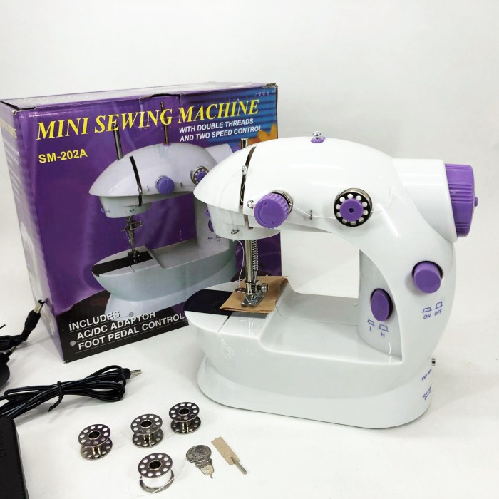 Електрична міні-швейна машинка з безшумною роботою, Швейна машина підшивочна, Електрична швейна машинка OQ-53