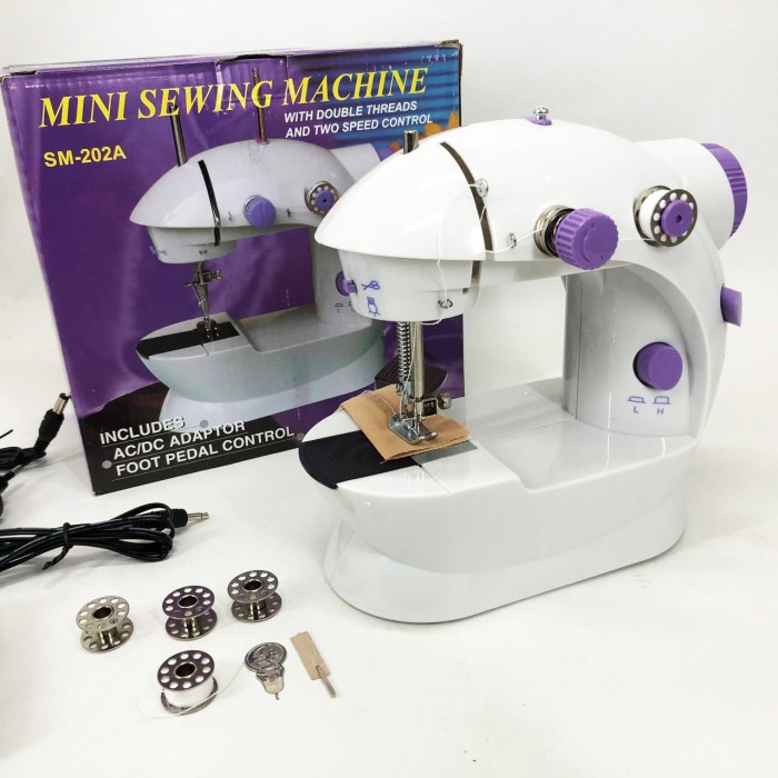 Електрична міні-швейна машинка з безшумною роботою, Швейна машина підшивочна, Електрична швейна машинка OQ-53