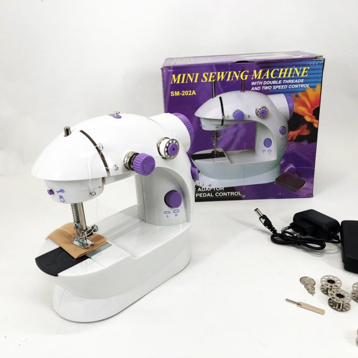 Електрична міні-швейна машинка з безшумною роботою, Швейна машина підшивочна, Електрична швейна машинка OQ-53