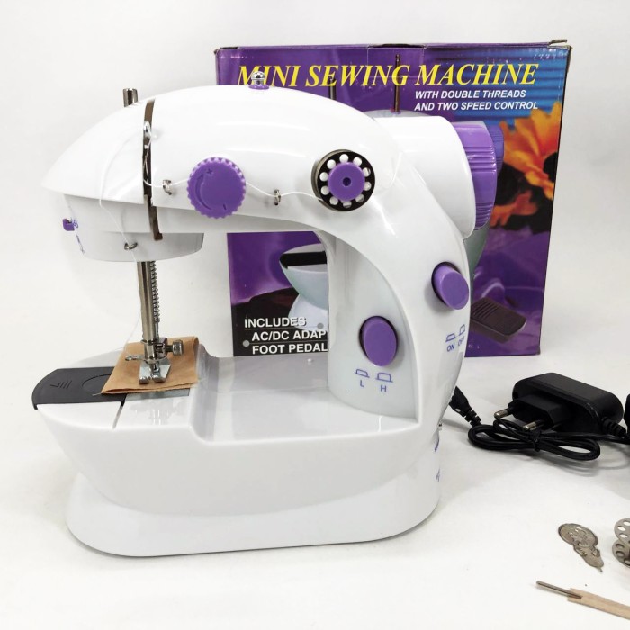 Електрична швейна машинка, Міні-швейна машина з насадками, Портативна швейна машина з різними функціями PW-86