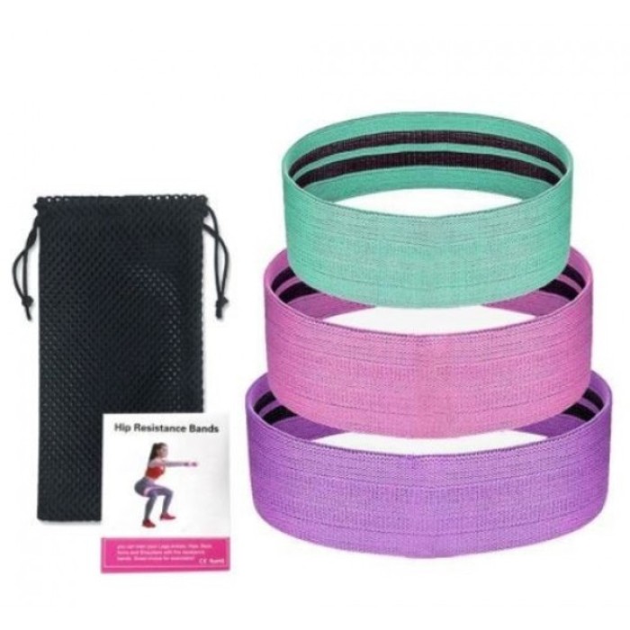 Гумки для фітнесу різного ступеня LT-003, Еспандери для фітнесу, Фітнес еспандер гумовий XM-99