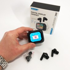Бездротові навушники LX-10 TWS Earbuds з LED дисплеєм Bluetooth бездротові навушники затички. Колір: чорний