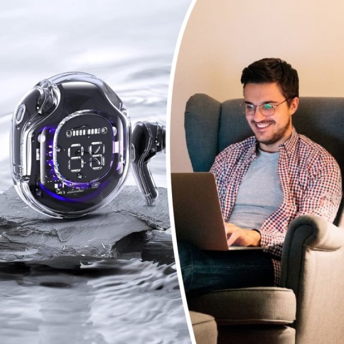 Навушники вкладиші touch TWS T8 PRO, Навушники бездротові якісні Сенсорні бездротові YU-70