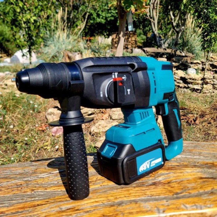 Професійний електричний перфоратор KRAFFTEC 48V 2 акб, Надійний електричний перфоратор PF-99