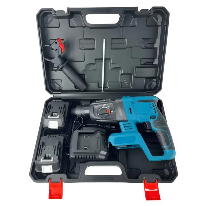 Професійний електричний перфоратор KRAFFTEC 48V 2 акб, Надійний електричний перфоратор PF-99