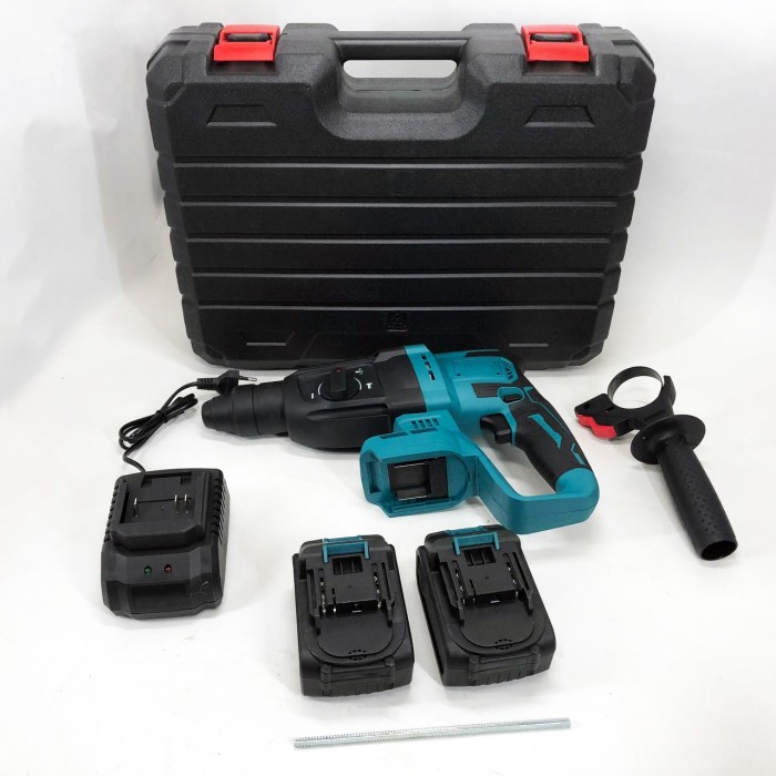 Перфоратор акумуляторний безщітковий KRAFFTEC 48V 2 акб 4.0AH дриль на акамуляторі для дому в кейсі