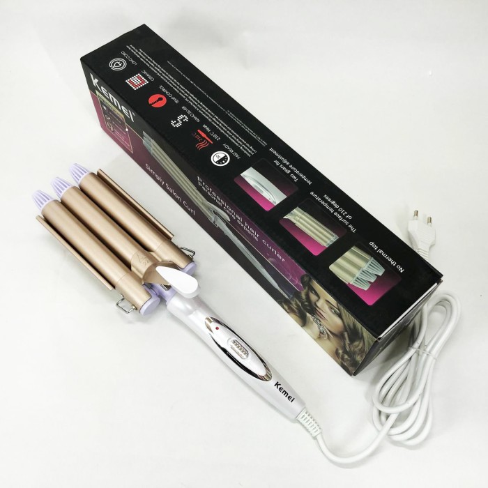 Плойка-стайлер для завивки Kemei KM-1010, Плойка для завивки волосся з різними функціями RL-30