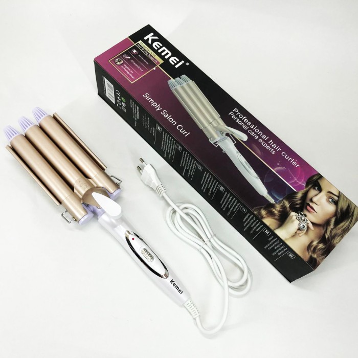 Плойка-стайлер для завивки Kemei KM-1010, Плойка для завивки волосся з різними функціями RL-30