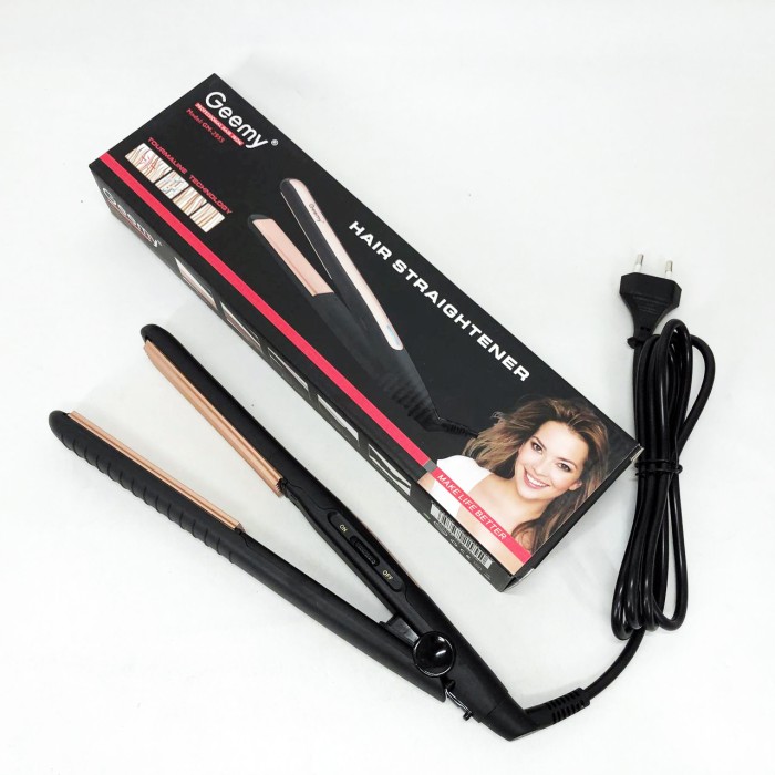 Праска-випрямляч для волосся з терморегулятором Gemei, Праска для вирівнювання зачіски TM-39