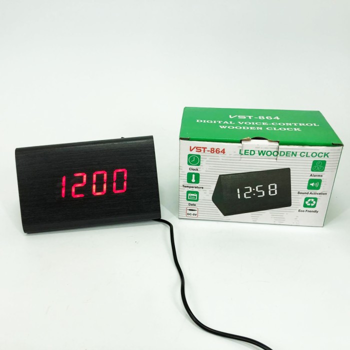 Настільний годинник з автоматичним підсвічуванням VST-864, Настільний годинник для офісу TP-62