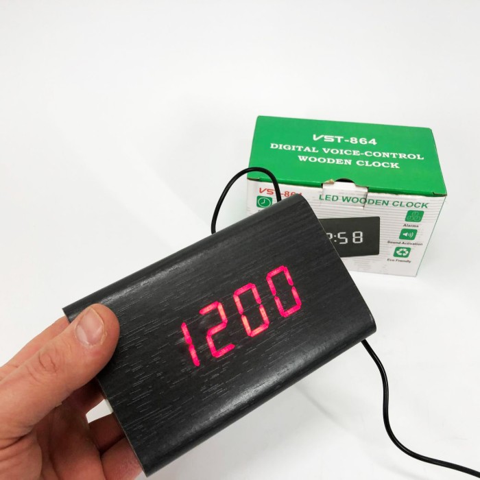 Настільний годинник з автоматичним підсвічуванням VST-864, Настільний годинник для офісу TP-62