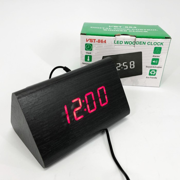 Годинник електронний настільний з дисплеєм, Годинник настільний класний зі світловим табло GR-13