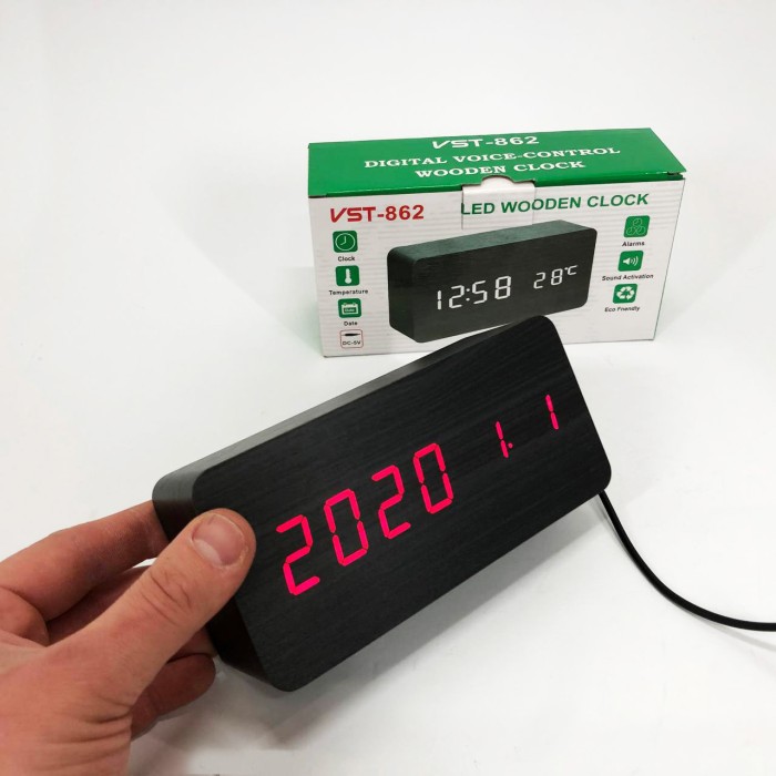 Настільний годинник для офісу, Настільний електронний годинник з великими цифрами DR-78