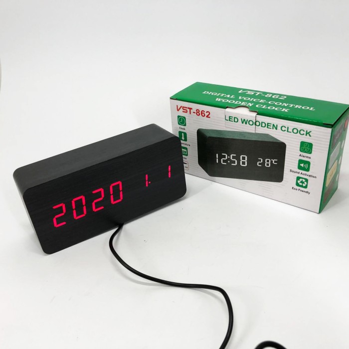 Цифровий термометр температури повітря VST-862, Led годинник з будильником і ZA-935 термометром вологістю