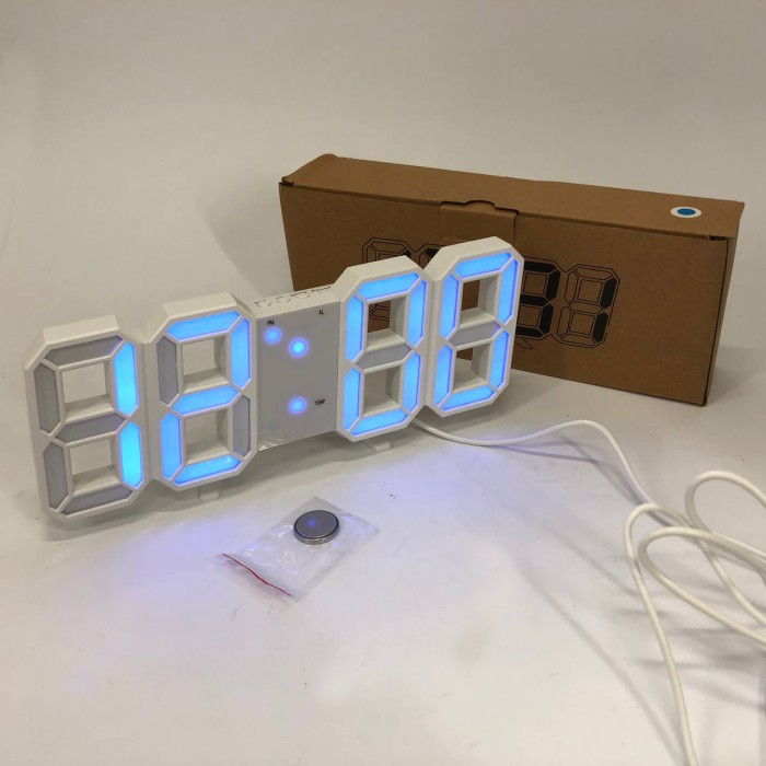 Стильний електронний годинник з підсвічуванням LED, Настільний годинник з великими цифрами LZ-35