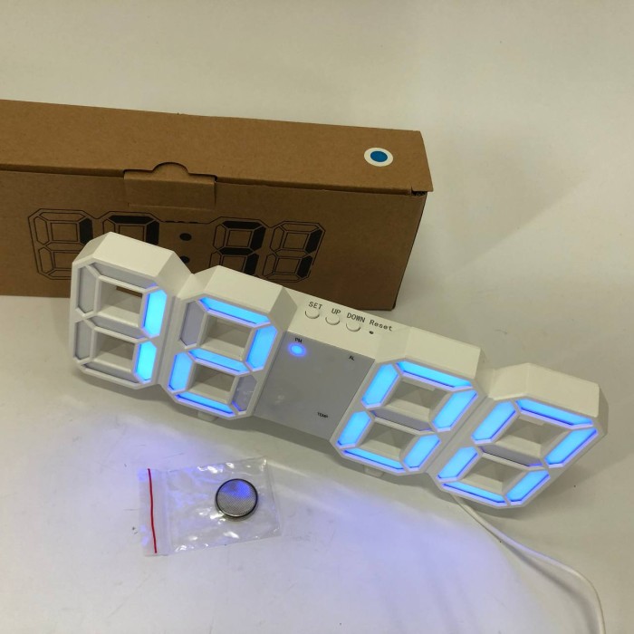 Стильний електронний годинник з підсвічуванням LED, Настільний годинник з великими цифрами LZ-35