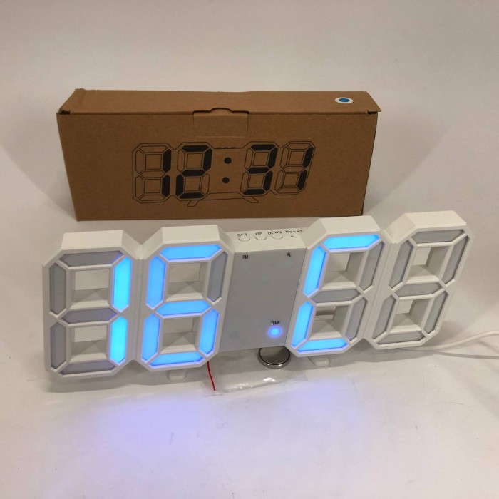 Стильний електронний годинник з підсвічуванням LED, Настільний годинник з великими цифрами LZ-35